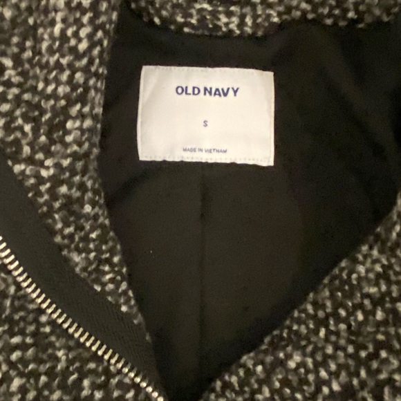 Old Navy Long Zip High Collar Coat | Size S - Picture 9 of 10